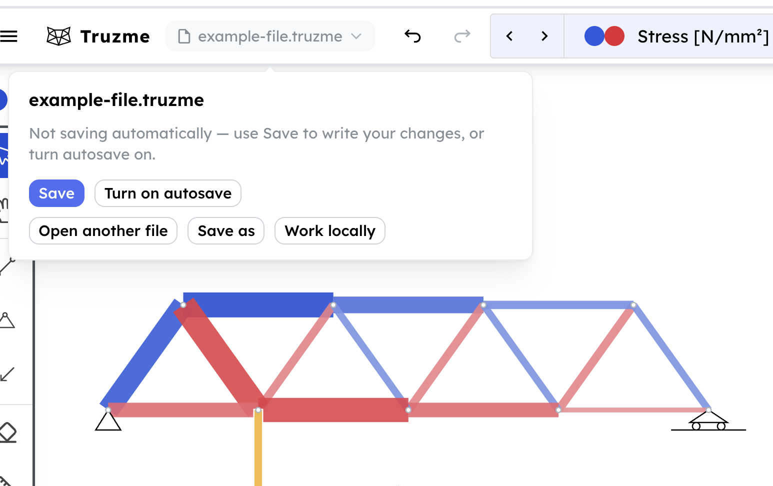 Reconnecting to a previously connected file after opening Truzme