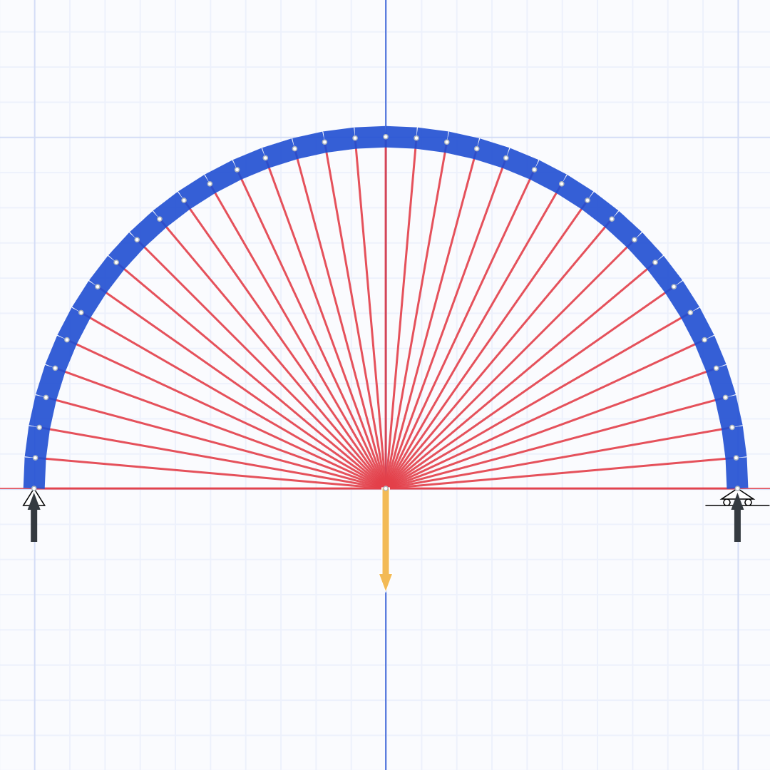Spaghetti bridge pulled from below